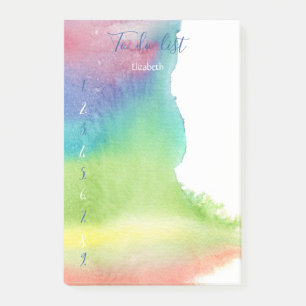 Modern Watercolor Paint Splash ,To Do List Post-it Notes