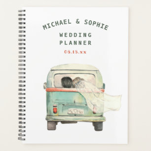 Modern Watercolor Personalized Wedding Planner