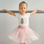 Modern Watercolor Pineapple & Positive Funny Quote Toddler T-shirt<br><div class="desc">Modern Watercolor Pineapple & Positive Funny Quote</div>