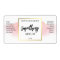 Modern Watercolor Pink And White Serum Labels