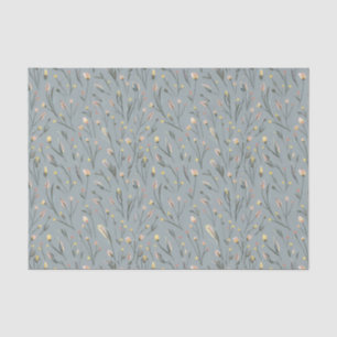Modern watercolor  pink yellow florals2 tissue paper