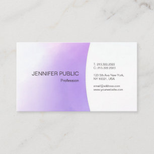 Modern Watercolor Professional Simple Template Business Card