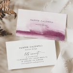 Modern Watercolor | Red Business Card<br><div class="desc">This modern watercolor red business card is perfect for a small business owner,  consultant,  stylist and more! The minimalist,  classic and elegant design collection features simple water colour paint brush strokes in pretty jewel tones.</div>