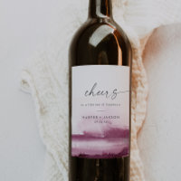 Modern Watercolor | Red Cheers Wedding