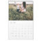 Modern watercolor script multi photo calendar