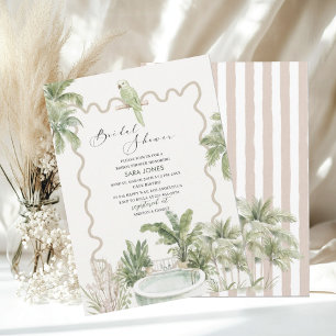 Modern Watercolor Serenity Sands Starlight Bridal Invitation