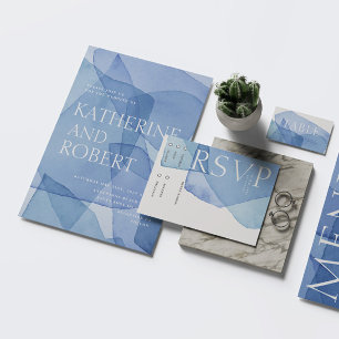 Modern Watercolor Shapes RSVP Response Card