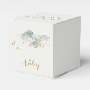 Modern Watercolor Sript Bridesmaid Proposal Favor Box