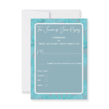 Modern Watercolor Teal Blue Floral Design