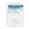 Modern Watercolor | Teal Menu Choice RSVP Card