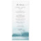 Modern Watercolor | Teal Wedding Dinner Menu