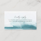 Modern Watercolor | Teal Wedding Website RSVP