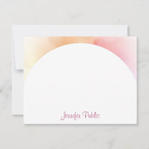 Modern Watercolor Template Calligraphy Script Chic