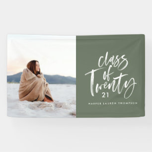 modern watercolor typography graduate photo coffee banner