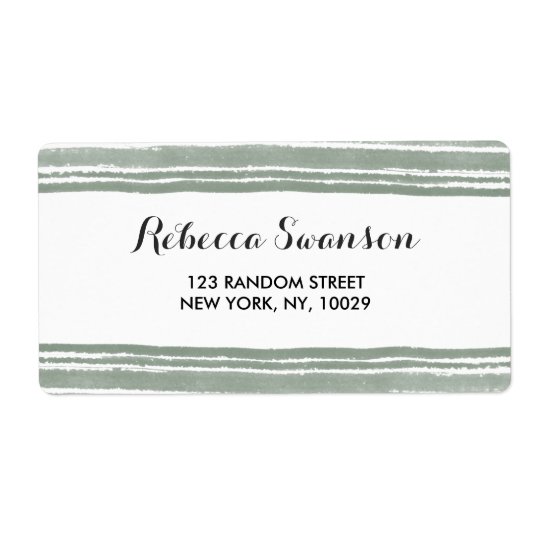 Modern Watercolor Wedding Address Label