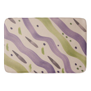 Modern Watercolour Design Bath Mat