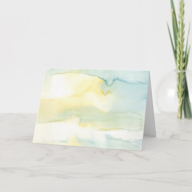Modern Watercolour Painting Art Greetings Card (Front)