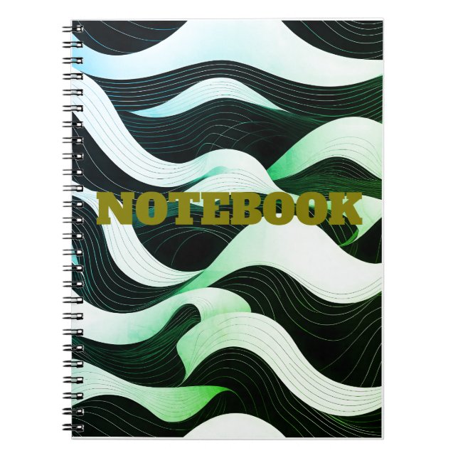 Modern Wave Art Notebook (Front)