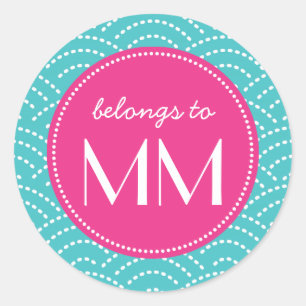Modern Waves Pattern Personalized - DIY Tags