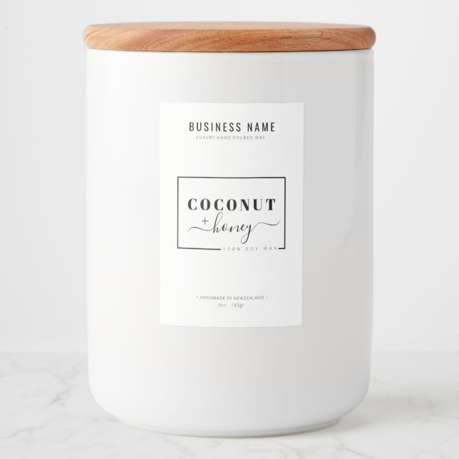 Modern Wax Melt Label Editable Candle Label  (Front)