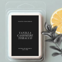 Modern wax melt minimal label