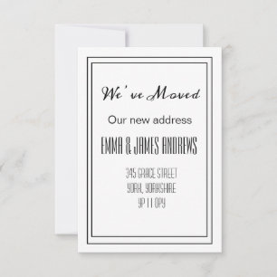 Modern We Have Moved New Address Announcement