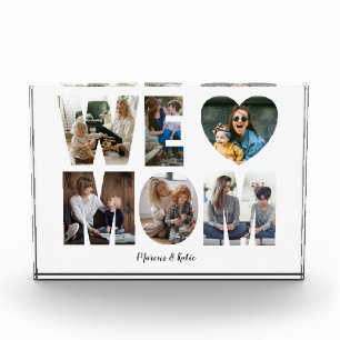 Modern WE LOVE MOM Photo Collage Gift For Mom