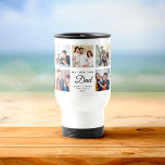 Modern WE LOVE YOU DAD Square Photo Collage Travel Mug<br><div class="desc">Modern,  personalized Instagram photo collage travel mug for the best dad ever saying "WE LOVE YOU DAD" and your custom names and year. Perfect gift for Father's day or an awesome holiday / birthday gift. He'll love carrying his favourite people around wherever he goes!</div>