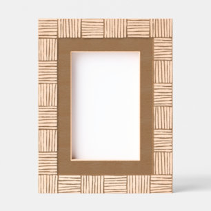 Modern Weave Pattern  No Text Engraved Frames