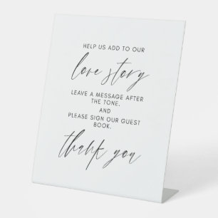 Modern Wedding Audio Guestbook Sign   Phone Guest 