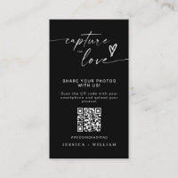 Modern Wedding Capture the love Qr Code