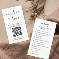 Modern Wedding Capture the love Qr Code