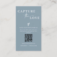 Modern Wedding Capture the love Qr Code