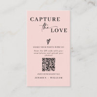 Modern Wedding Capture the love Qr Code