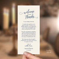 Modern Wedding Dinner Place Setting Thank You Card