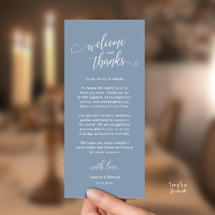 Modern Wedding Dinner Place Setting Thank You Card