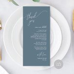 Modern Wedding Dinner Place Setting Thank You Card<br><div class="desc">Share the love and show your appreciation to your guests, when they sit down at their seat and read this personalised charming thank you place card. It's a wonderful way to kick off your special day celebration! This card is sure to set the tone for an unforgettable event. The thank...</div>