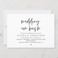 Modern Wedding Eve Bash, Rehearsal Dinner