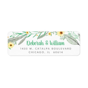 Modern Wedding Floral Flower Green Leaf Wreath