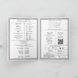 Modern Wedding Folded Infographic Program