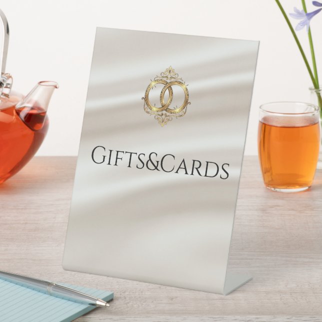Modern Wedding Gifts&Cards Sign (In SItu)
