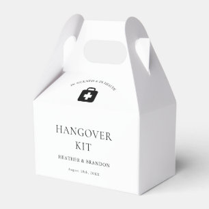 Modern Wedding Hangover Kit Favor Box