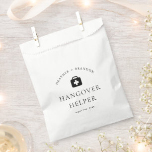 Modern Wedding Hangover Kit  Favour Bag