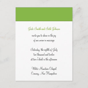 modern wedding invitation
