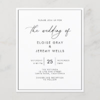 Modern Wedding Invitation