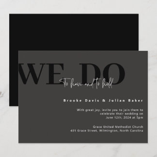 Modern Wedding Invitation