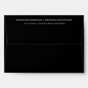 Modern Wedding Invitation  Envelope