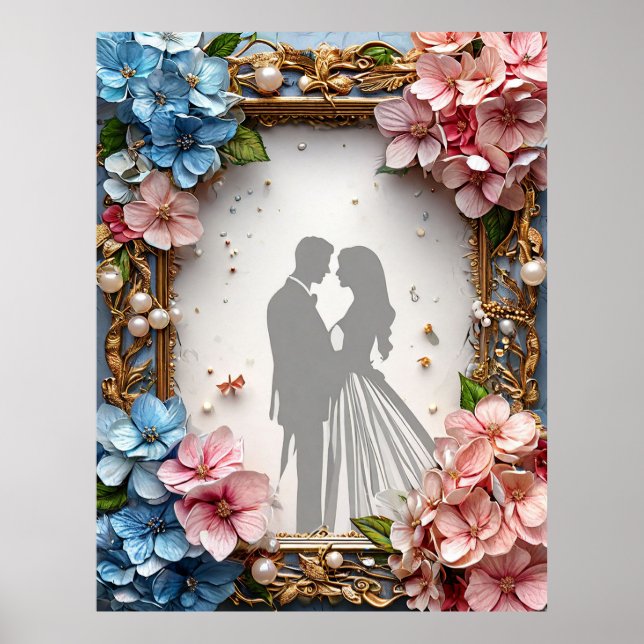 Modern Wedding Invitation Poster (Front)