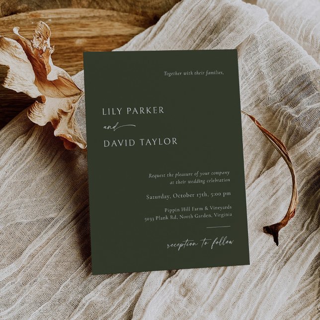 Modern Wedding Invitation Template with Photo (Creator Uploaded)