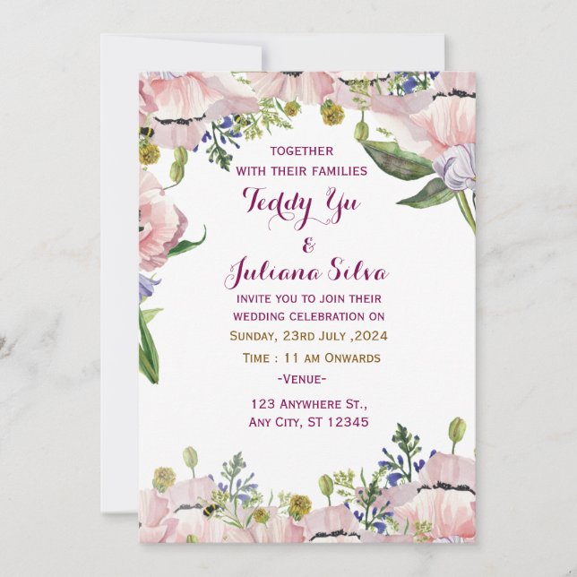 Modern Wedding Invitations (Front)